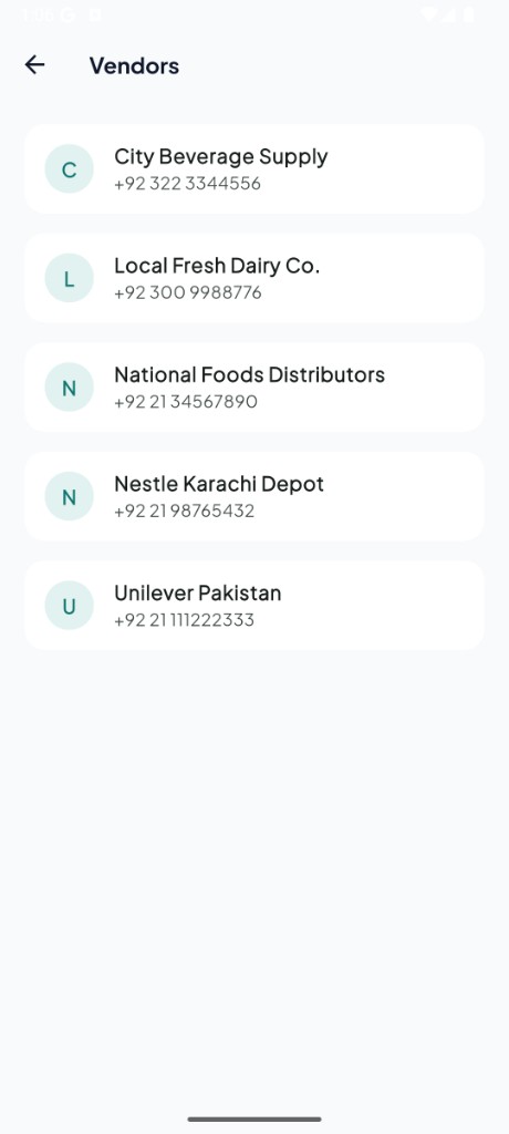 AroWhere vendors and supplier contacts
